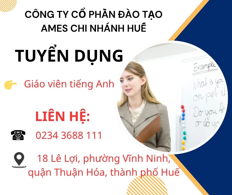 CÔNG TY CỔ PHẦN ĐÀO TẠO AMES CHI NHÁNH HUẾ 
