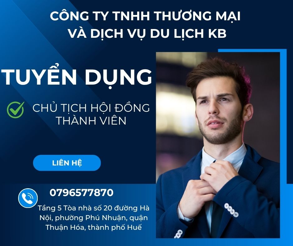 CÔNG TY TNHH THƯƠNG MẠI VÀ DỊCH VỤ  DU LỊCH KB 